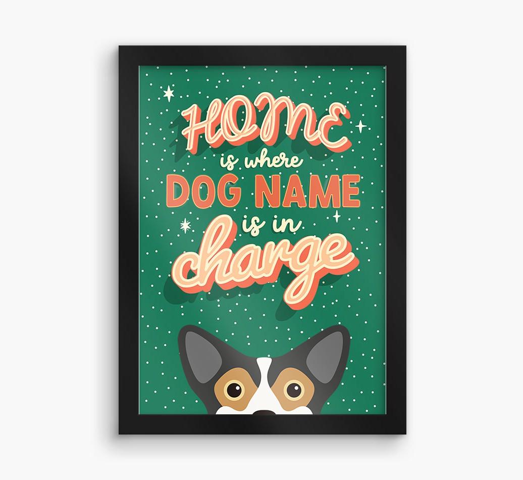 Home Is Where: Personalized {breedFullName} Framed Print