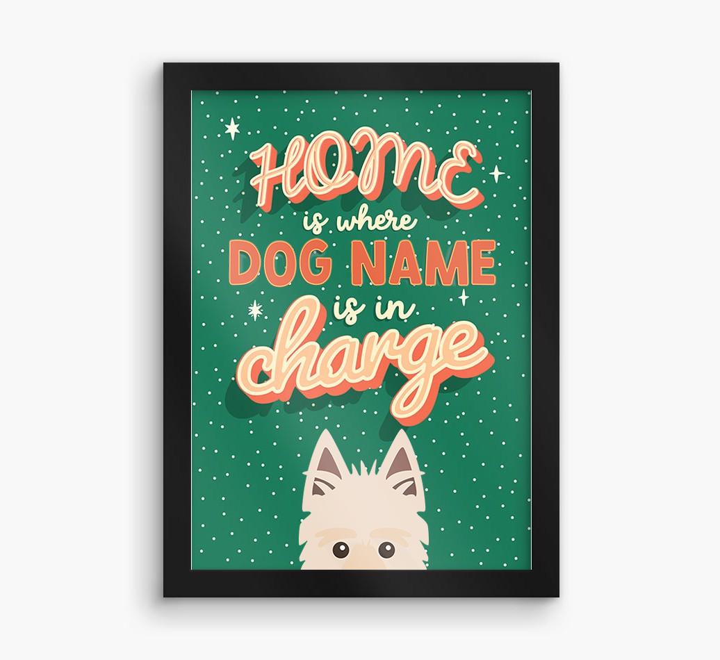 Home Is Where: Personalized {breedFullName} Framed Print