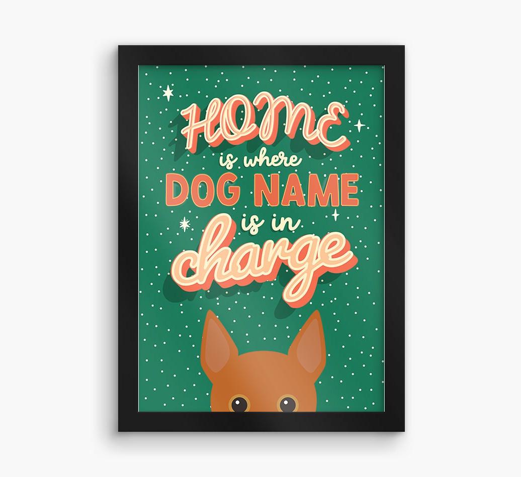 Home Is Where: Personalized {breedFullName} Framed Print