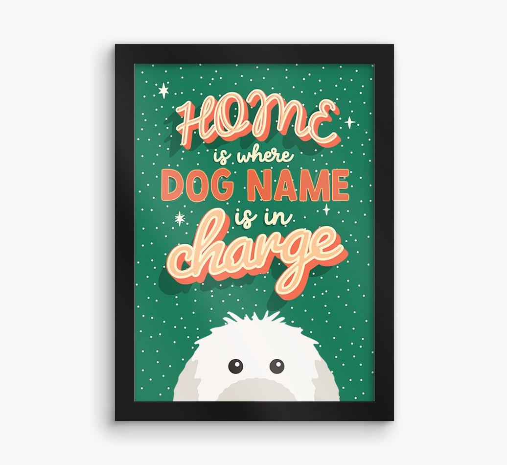 Home Is Where: Personalized {breedFullName} Framed Print