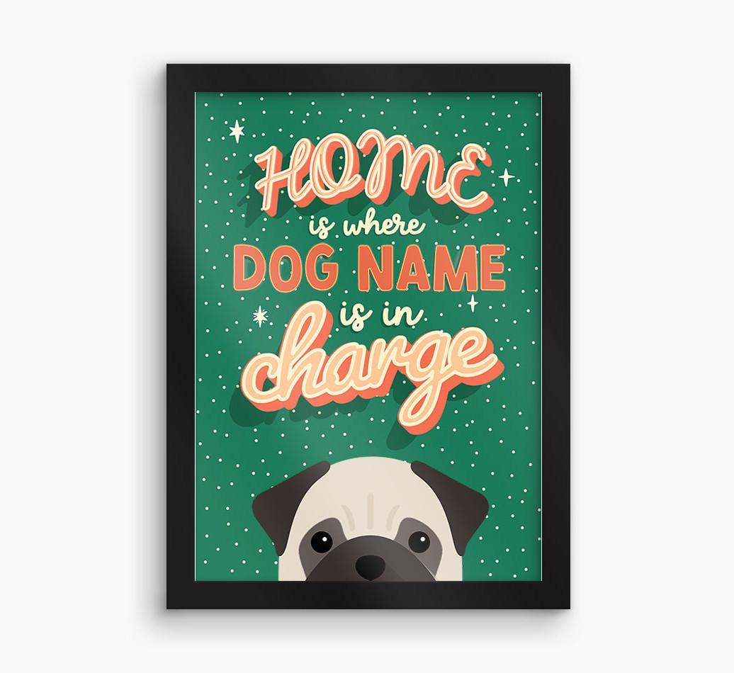 Home Is Where: Personalized {breedFullName} Framed Print
