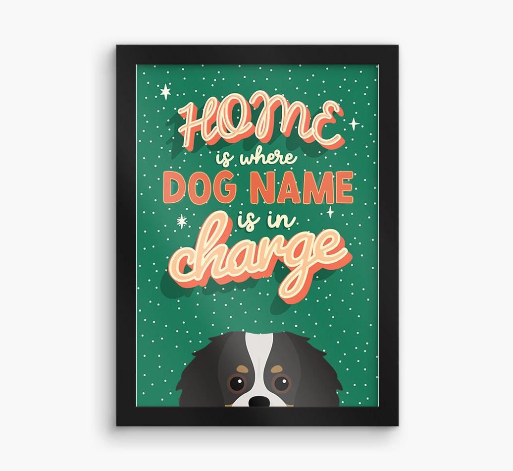 Home Is Where: Personalized {breedFullName} Framed Print