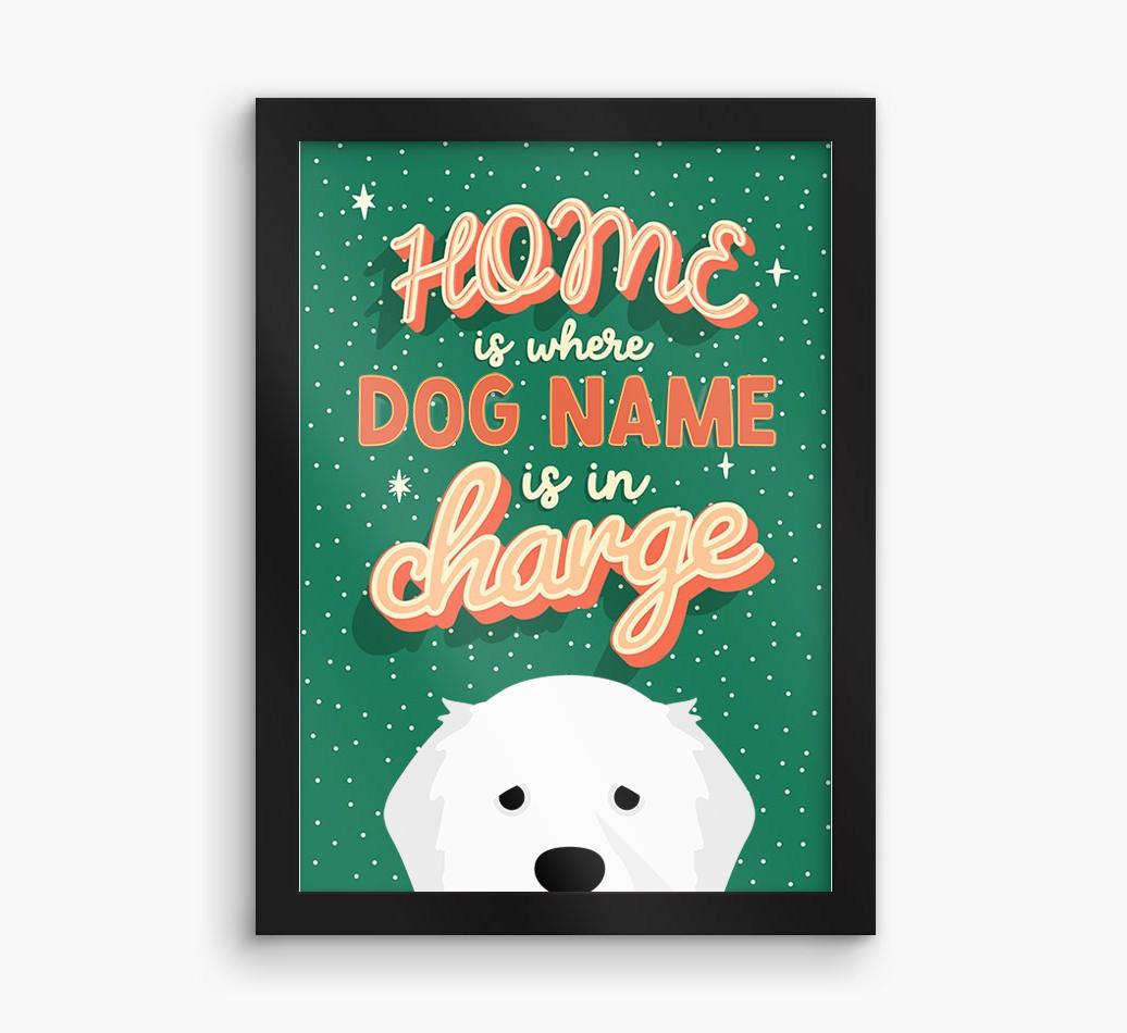 Home Is Where: Personalized {breedFullName} Framed Print