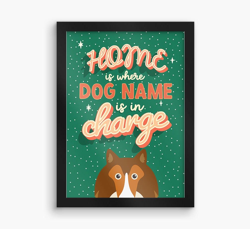 Home Is Where: Personalized {breedFullName} Framed Print