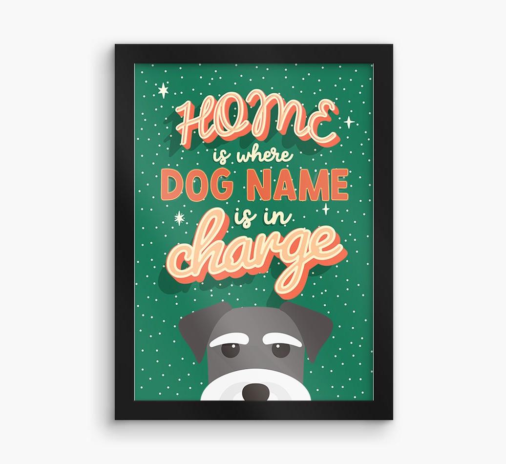 Home Is Where: Personalized {breedFullName} Framed Print