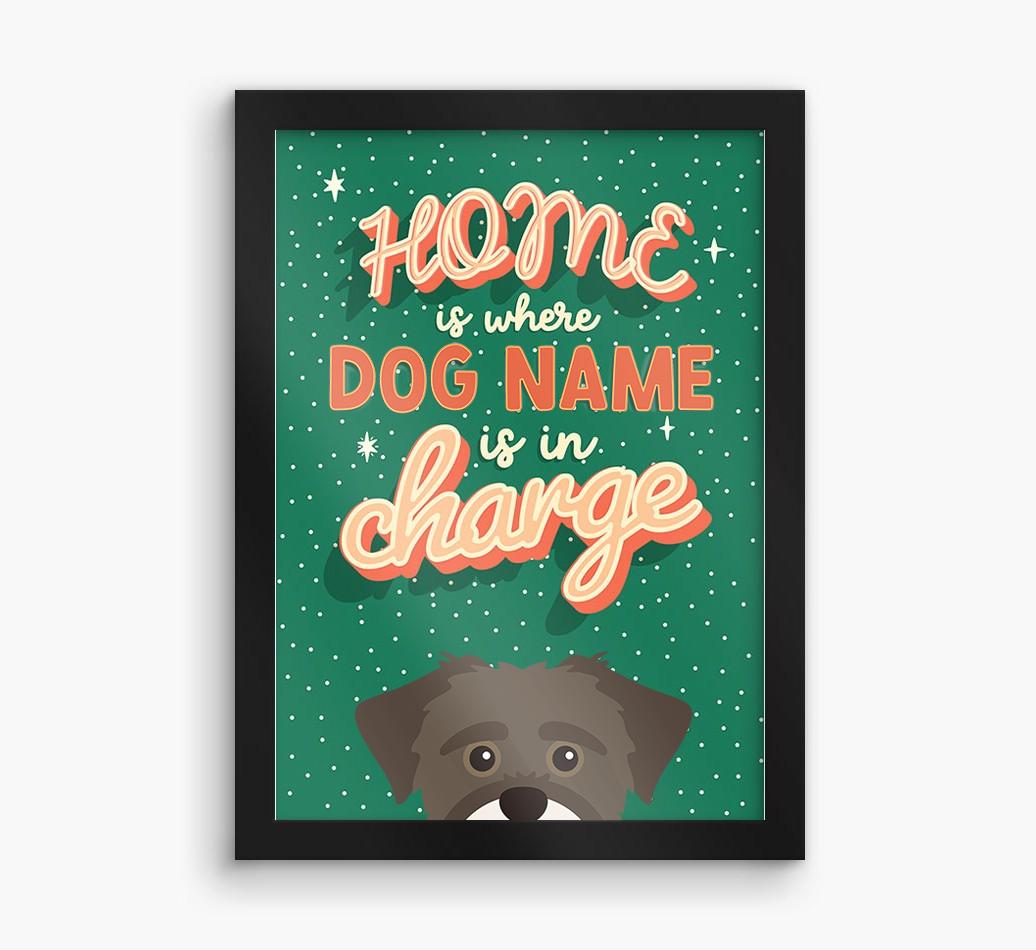 Home Is Where: Personalized {breedFullName} Framed Print