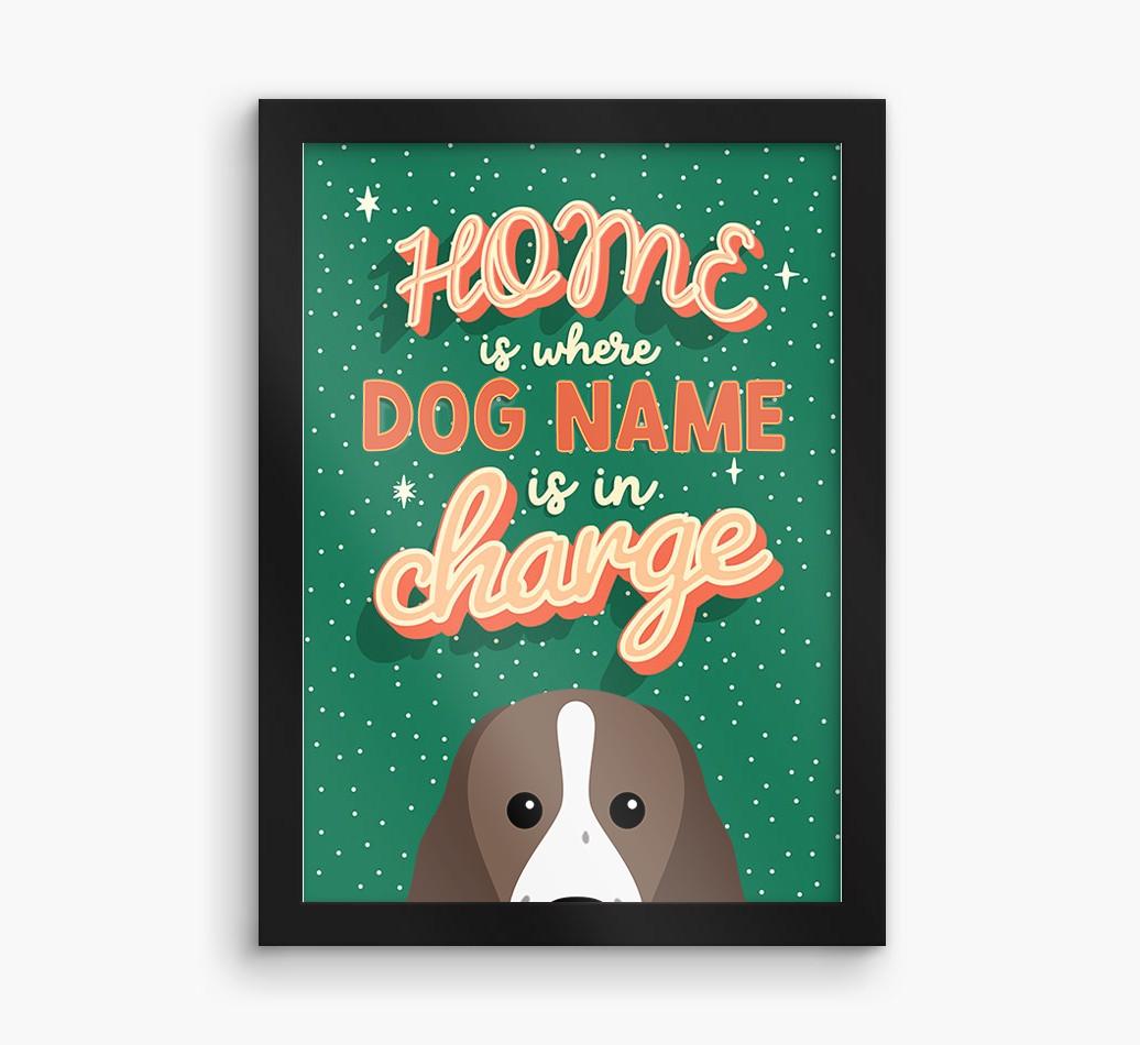 Home Is Where: Personalized {breedFullName} Framed Print
