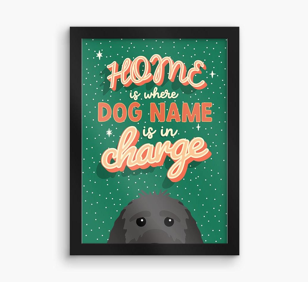 Home Is Where: Personalized {breedFullName} Framed Print