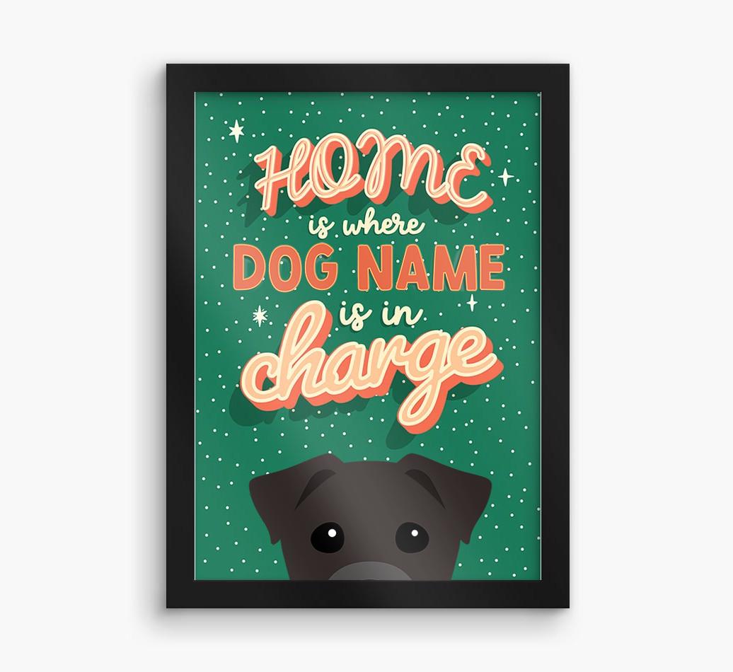 Home Is Where: Personalized {breedFullName} Framed Print