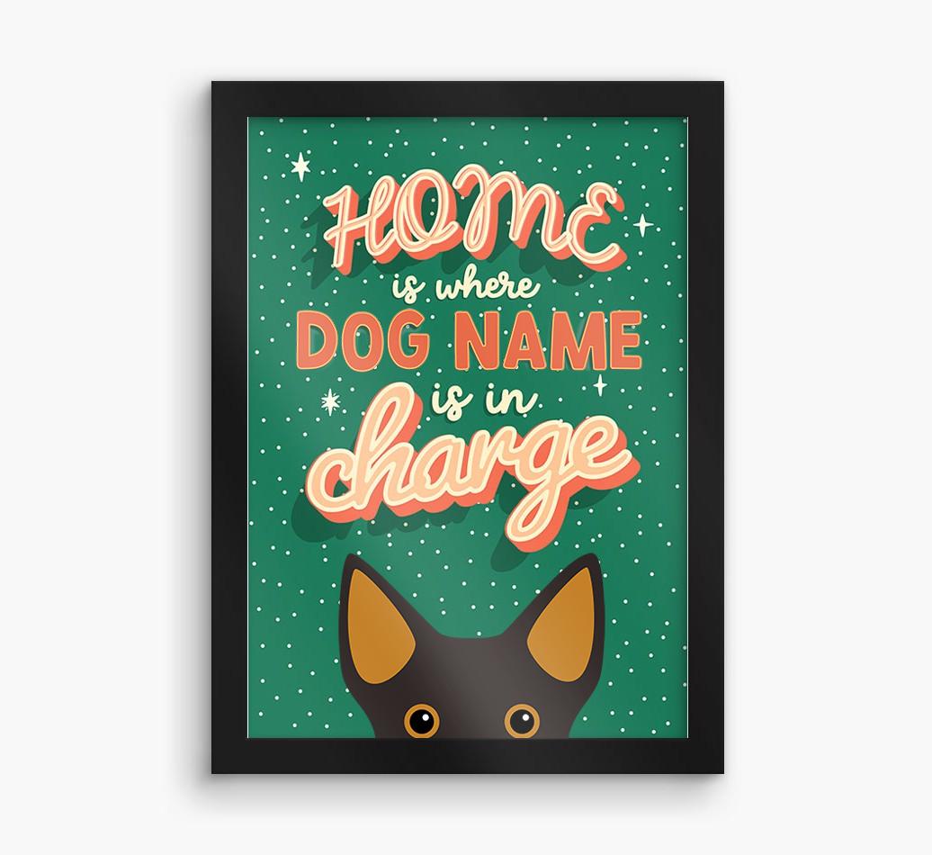 Home Is Where: Personalized {breedFullName} Framed Print