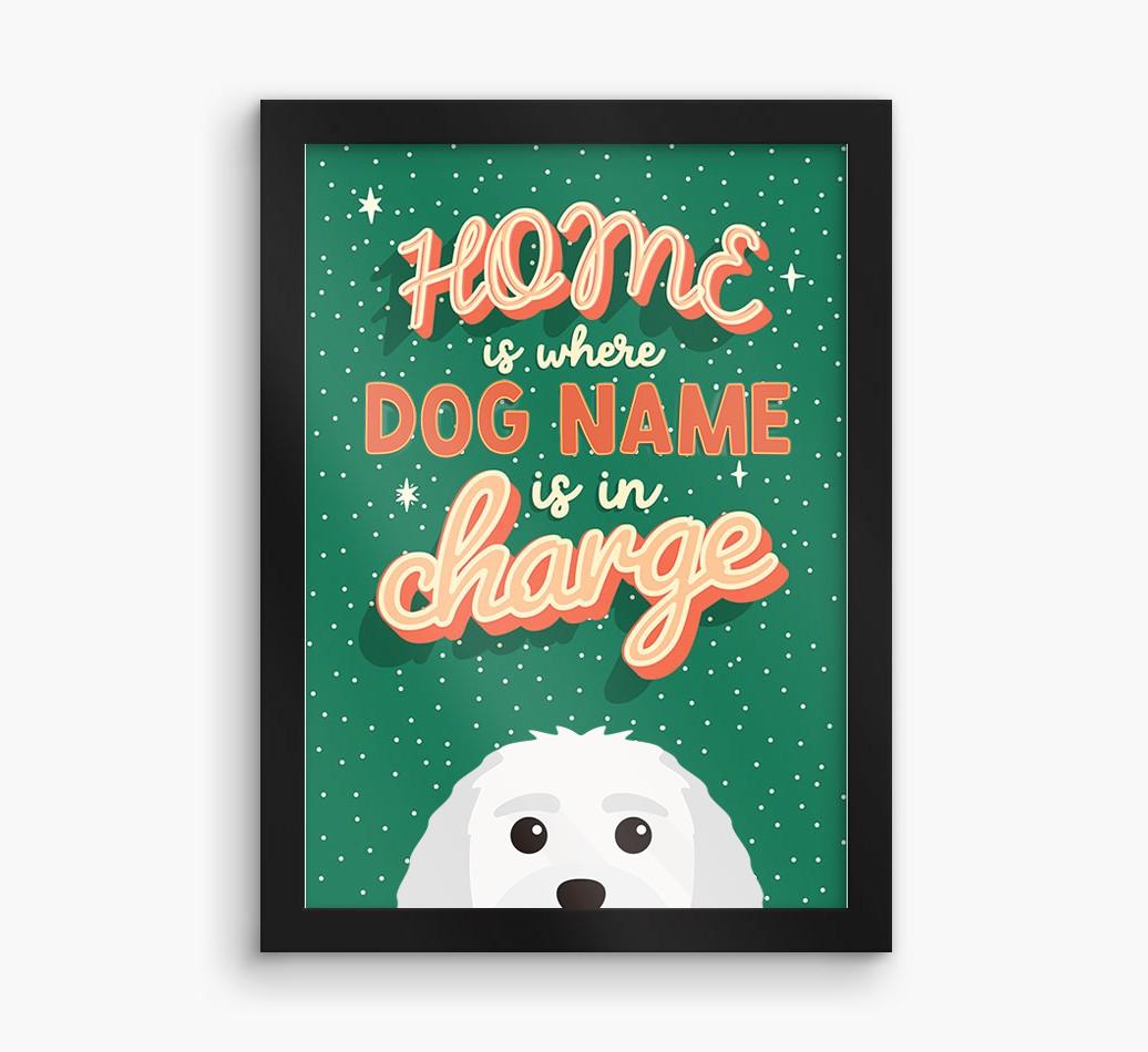 Home Is Where: Personalized {breedFullName} Framed Print