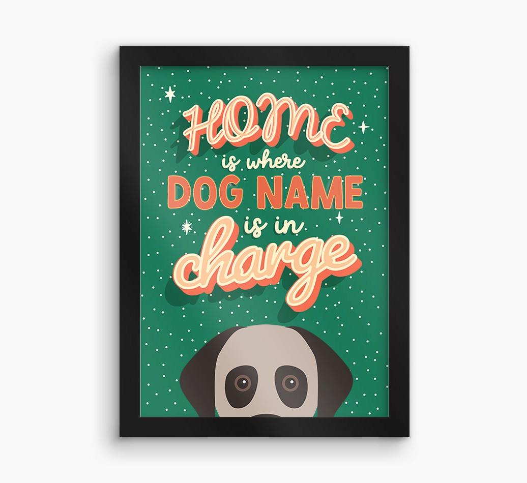 Home Is Where: Personalized {breedFullName} Framed Print
