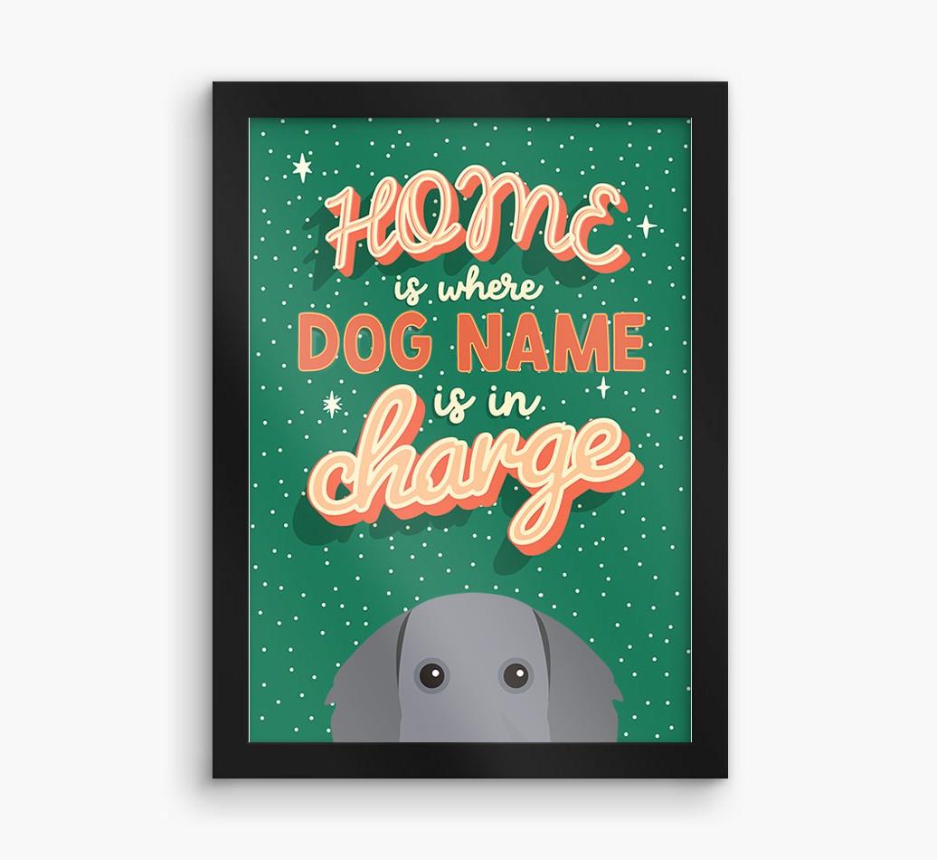 Home Is Where: Personalized {breedFullName} Framed Print