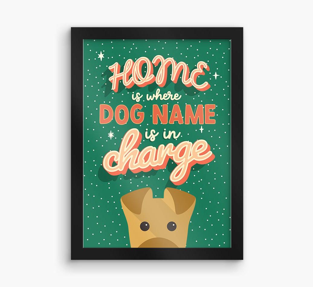 Home Is Where: Personalized {breedFullName} Framed Print