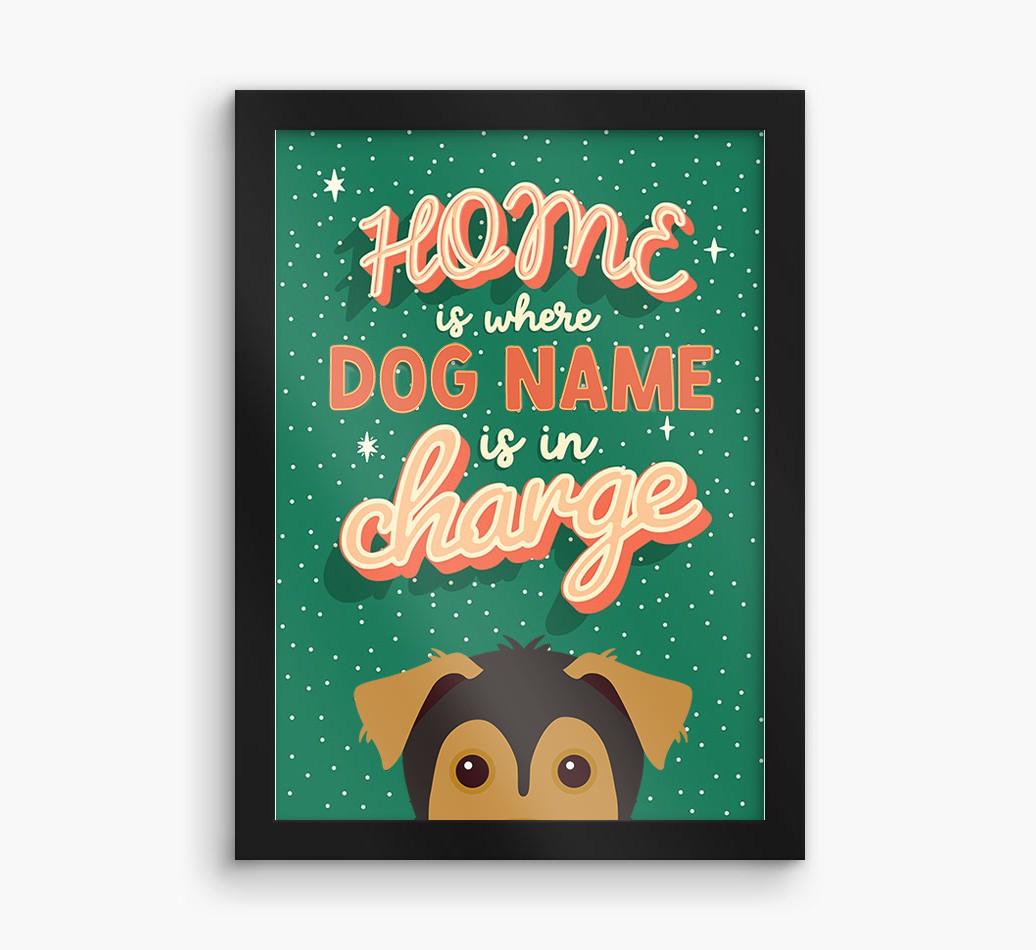 Home Is Where: Personalized {breedFullName} Framed Print
