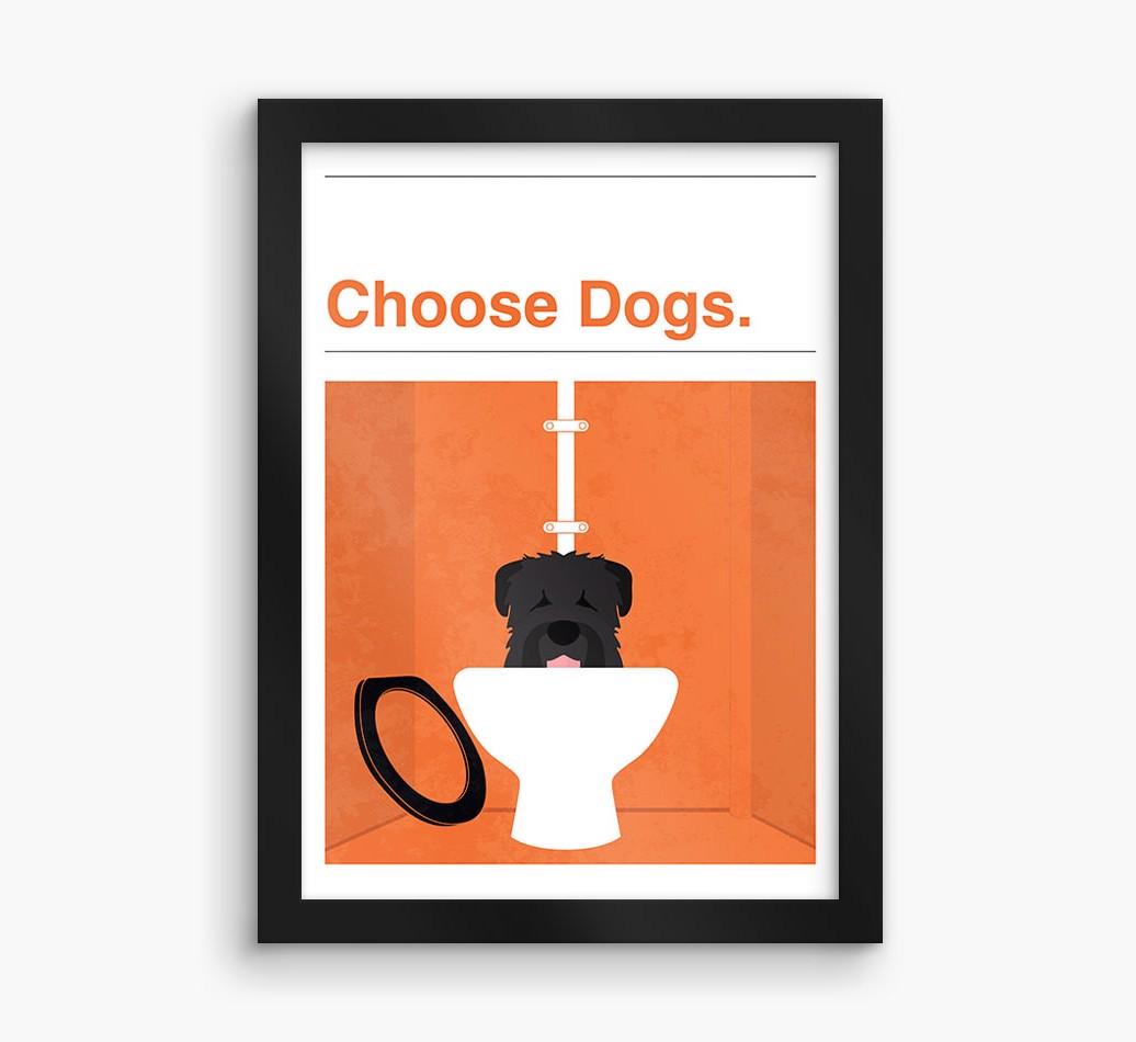 Choose Dogs: Personalized {breedFullName} Framed Print