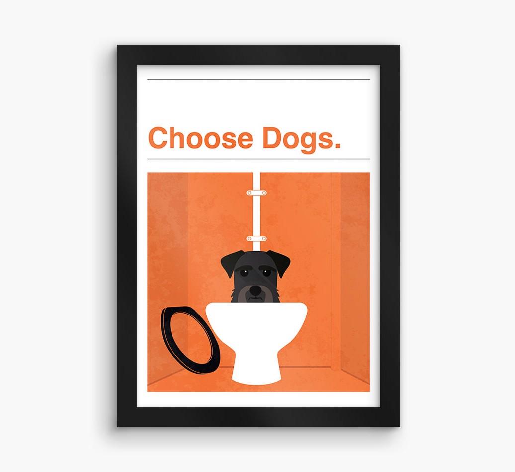 Choose Dogs: Personalized {breedFullName} Framed Print
