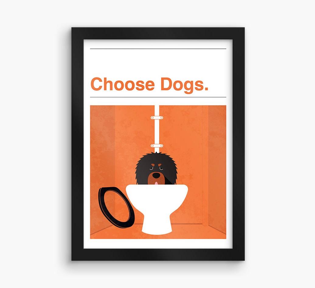 Choose Dogs: Personalized {breedFullName} Framed Print