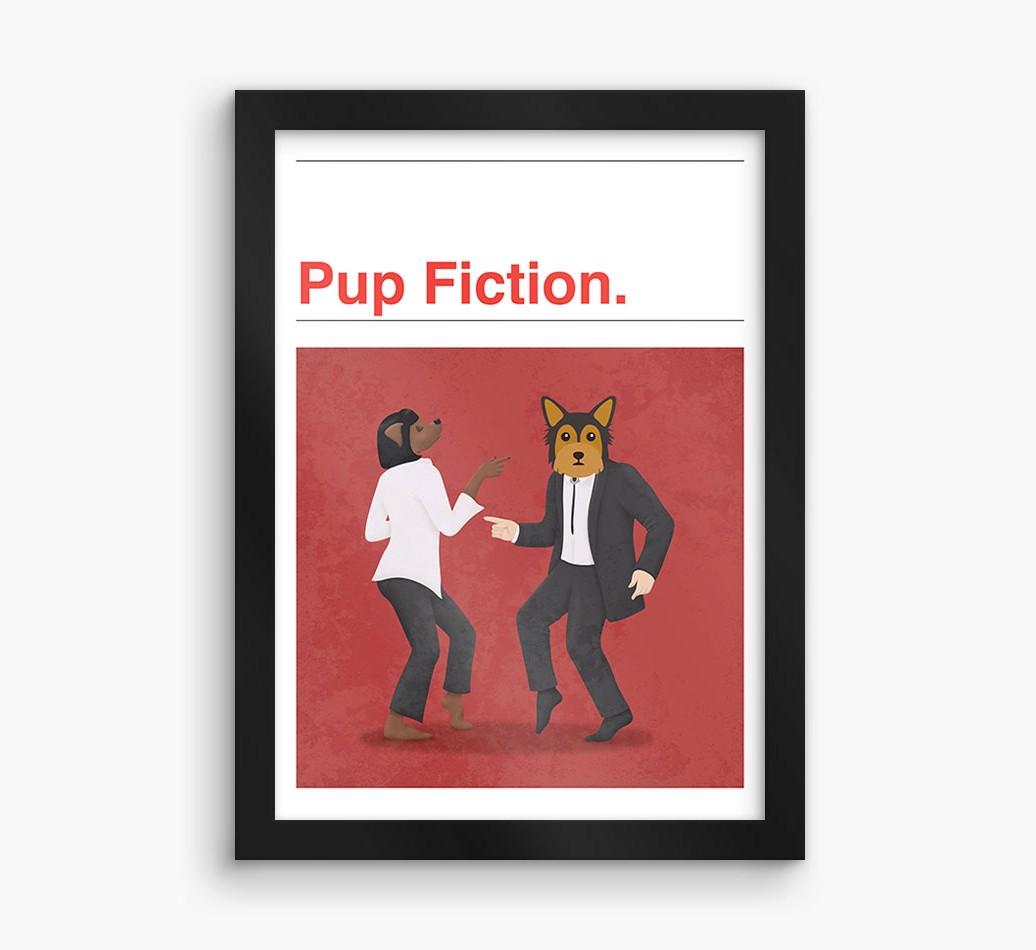 Pup Fiction: Personalized {breedFullName} Framed Print