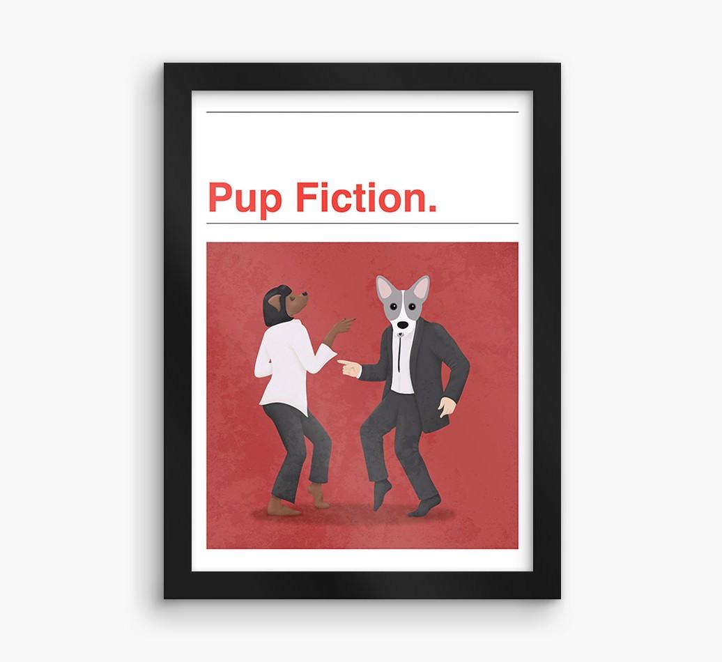Pup Fiction: Personalized {breedFullName} Framed Print