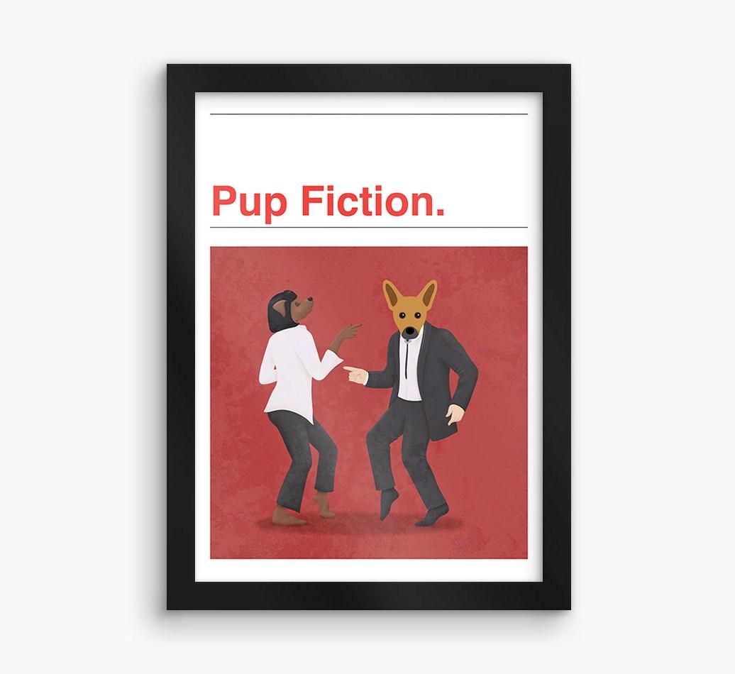 Pup Fiction: Personalized {breedFullName} Framed Print