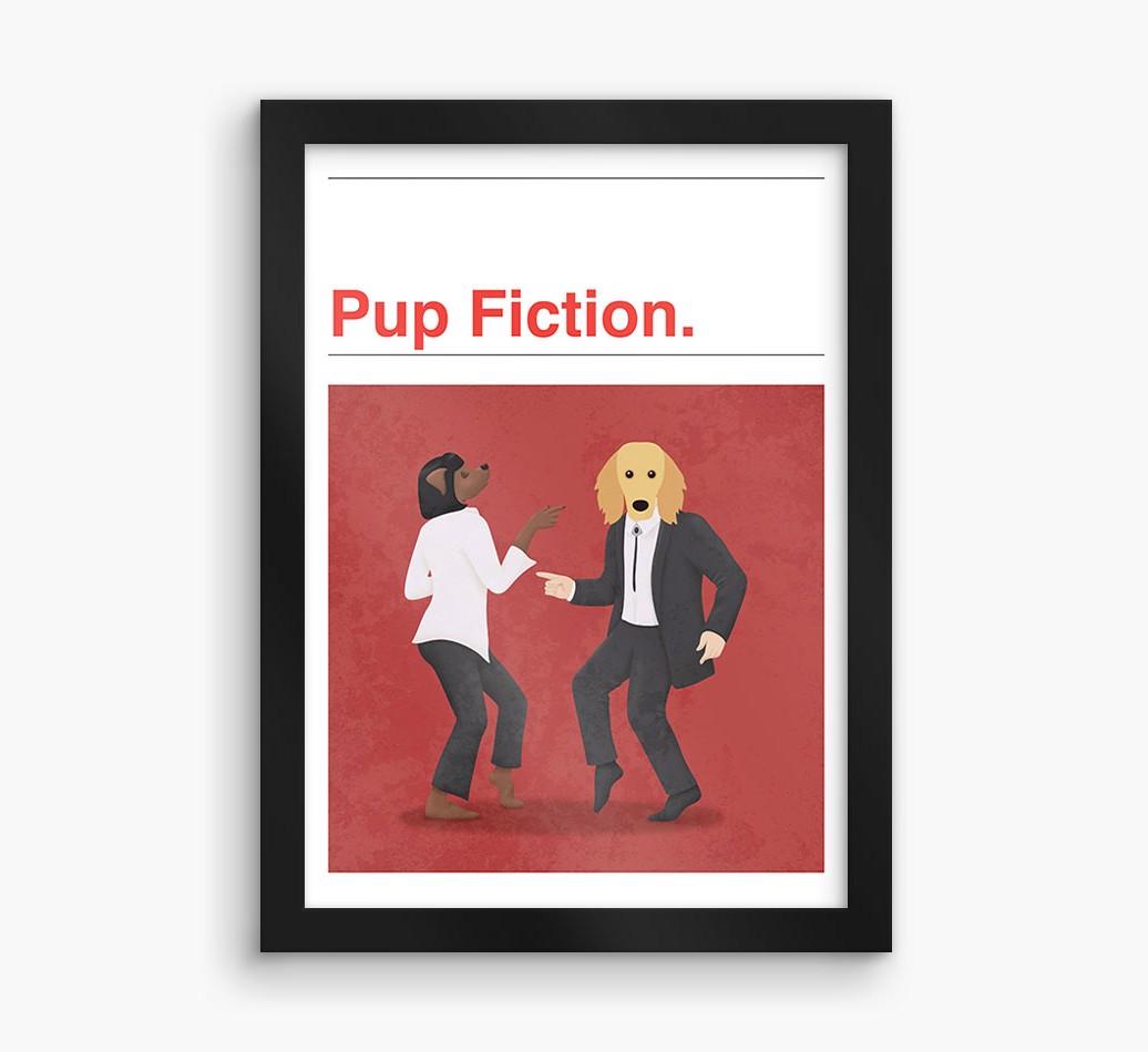 Pup Fiction: Personalized {breedFullName} Framed Print