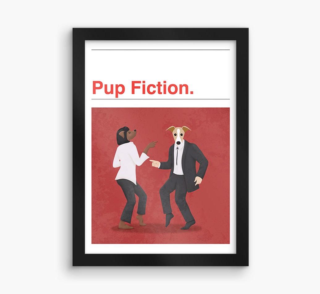 Pup Fiction: Personalized {breedFullName} Framed Print