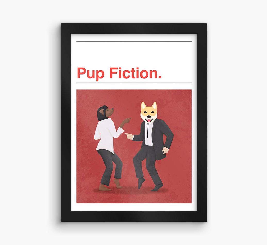 Pup Fiction: Personalized {breedFullName} Framed Print