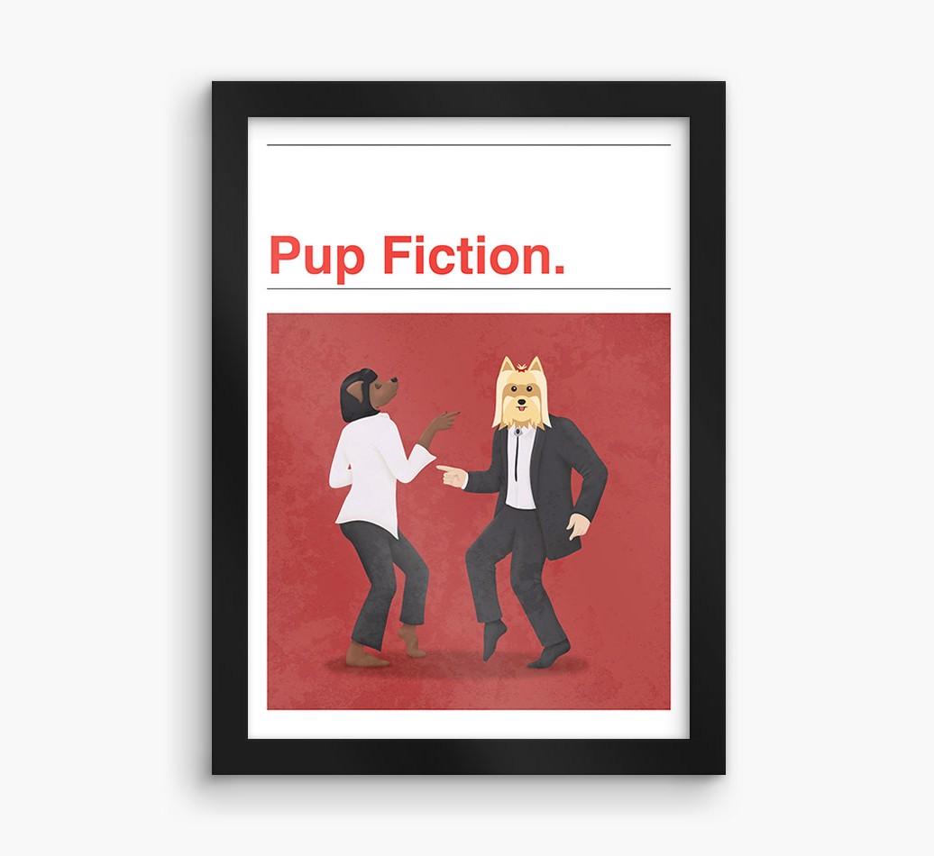 Pup Fiction: Personalized {breedFullName} Framed Print