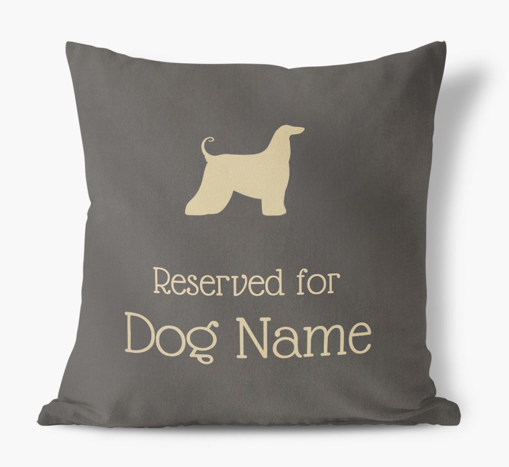 Reserved for {dogsName}: Personalised {breedFullName} Soft Touch Cushion