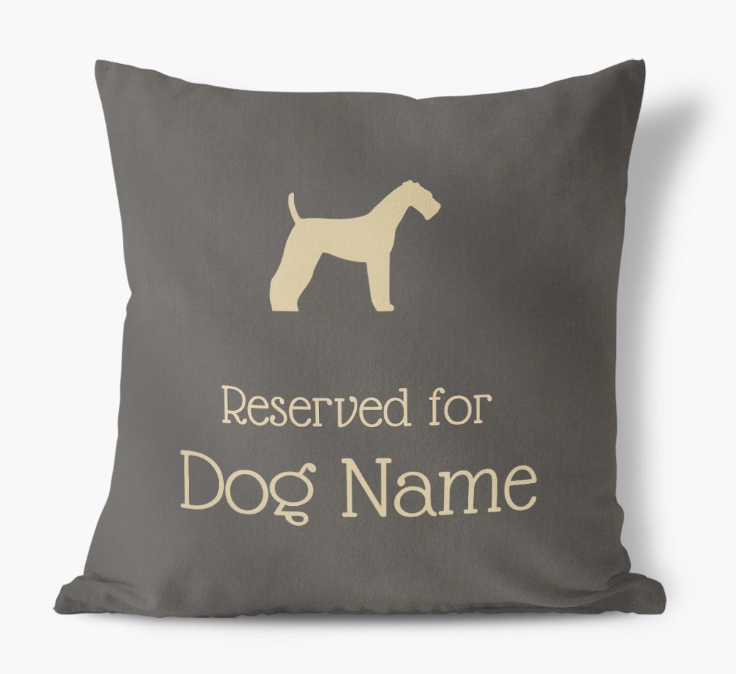 Reserved for {dogsName}: Personalised {breedFullName} Soft Touch Cushion