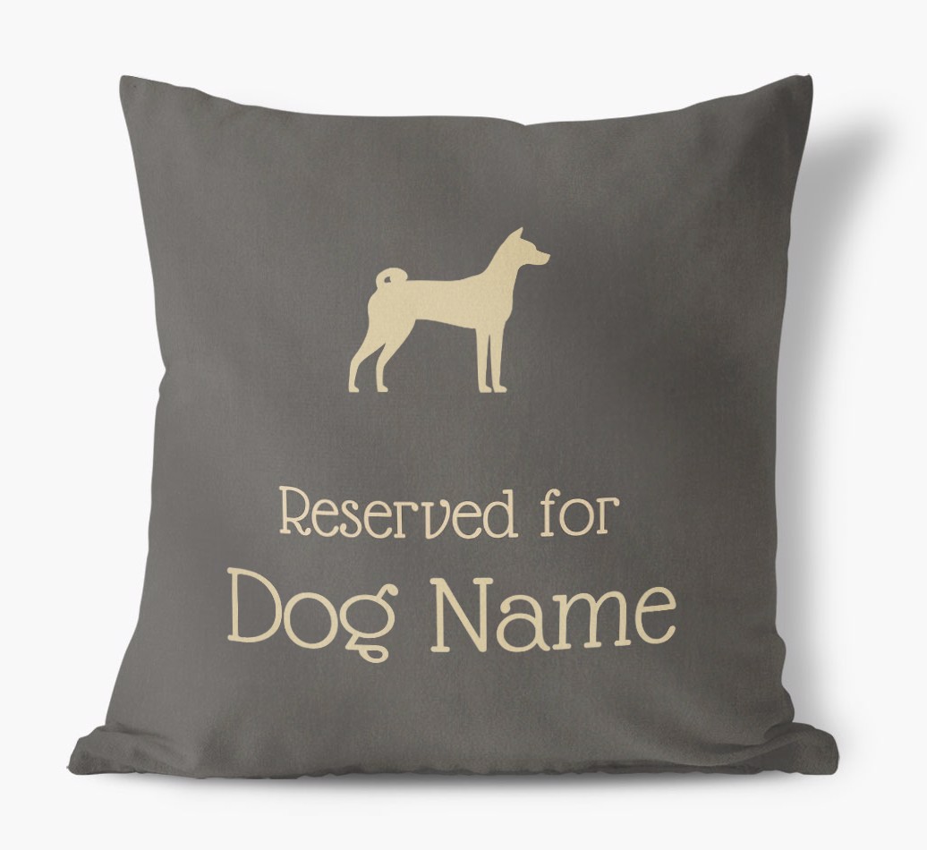 Reserved for {dogsName}: Personalised {breedFullName} Soft Touch Cushion