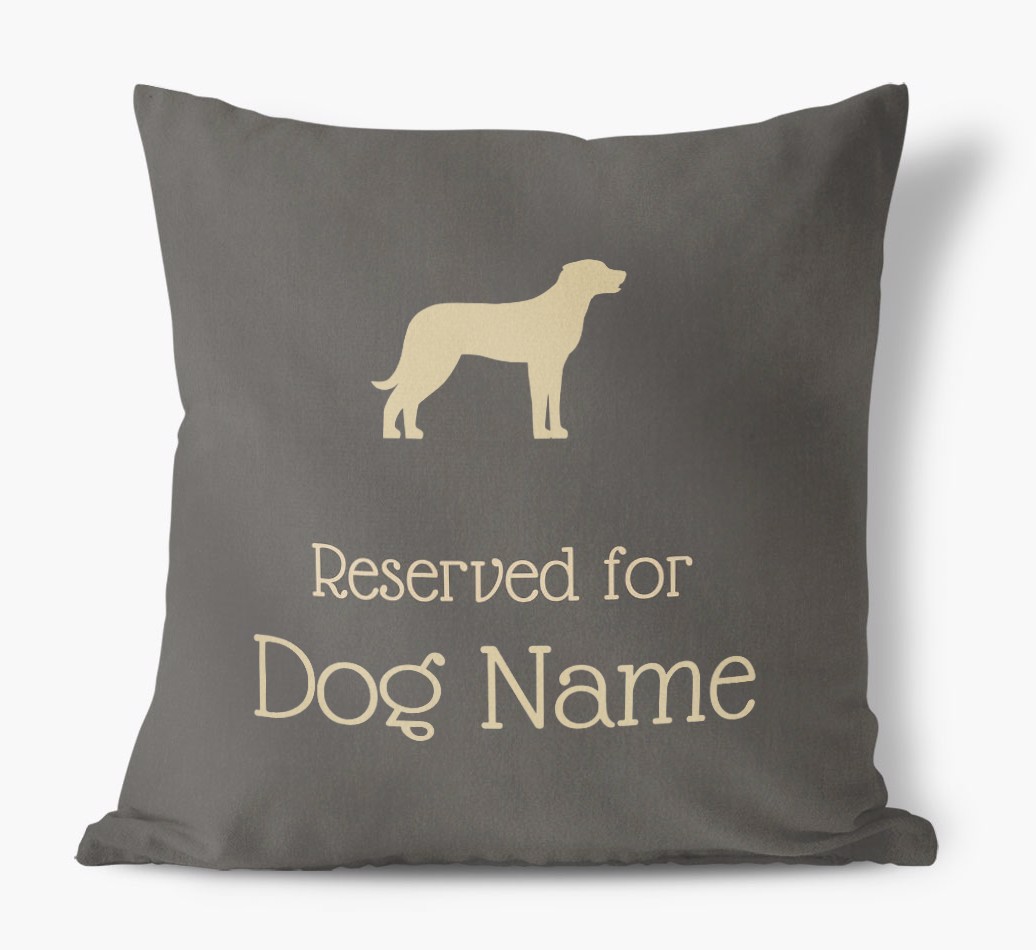 Reserved for {dogsName}: Personalised {breedFullName} Soft Touch Cushion