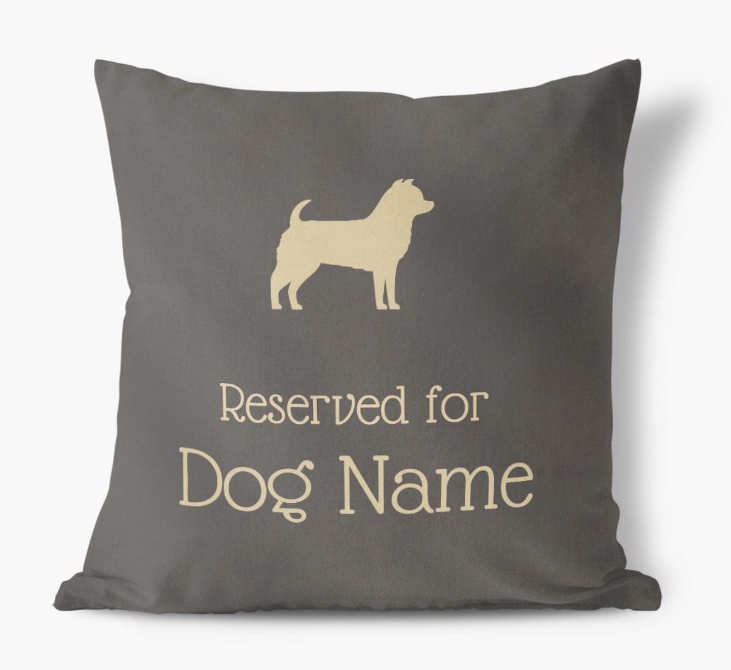 Reserved for {dogsName}: Personalised {breedFullName} Soft Touch Cushion