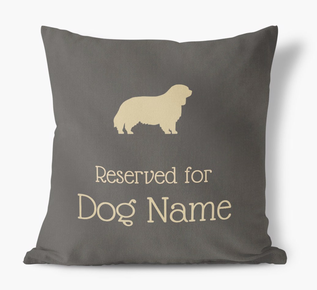 Reserved for {dogsName}: Personalised {breedFullName} Soft Touch Cushion