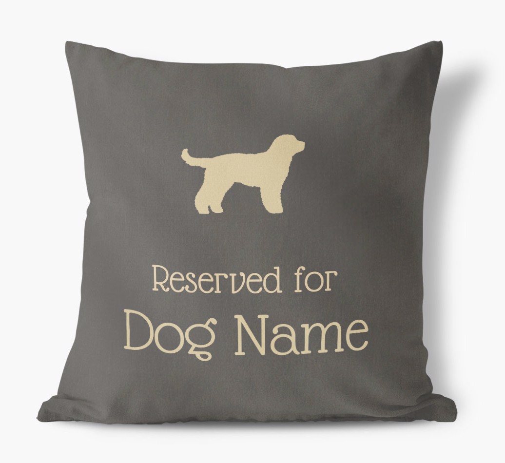 Reserved for {dogsName}: Personalised {breedFullName} Soft Touch Cushion