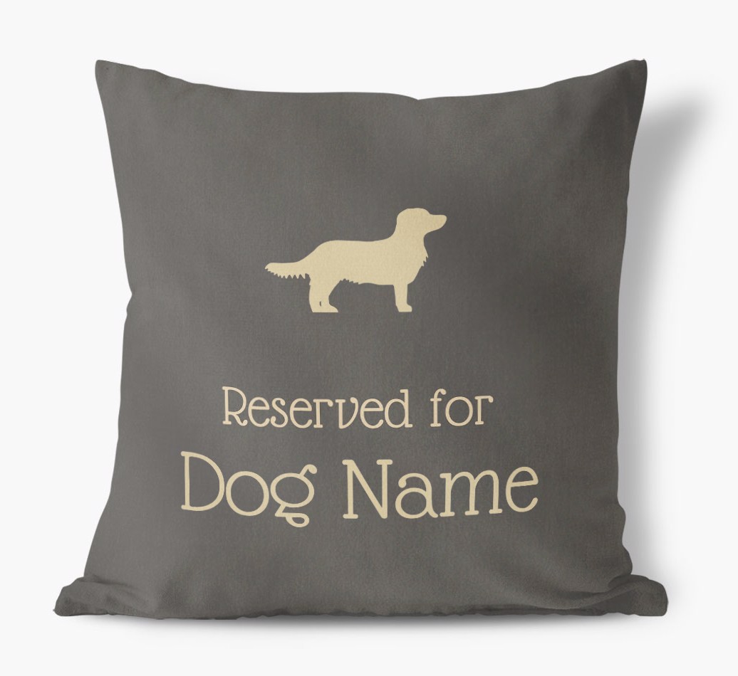 Reserved for {dogsName}: Personalised {breedFullName} Soft Touch Cushion