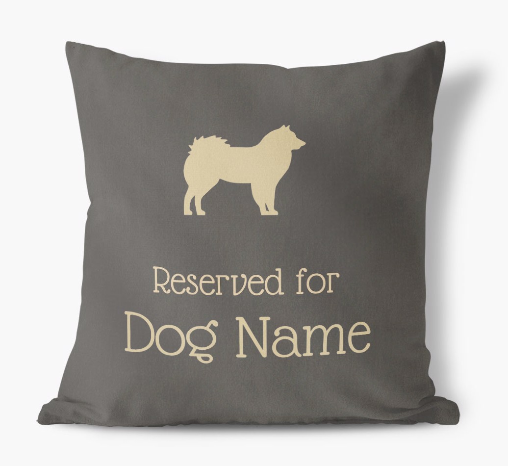 Reserved for {dogsName}: Personalised {breedFullName} Soft Touch Cushion