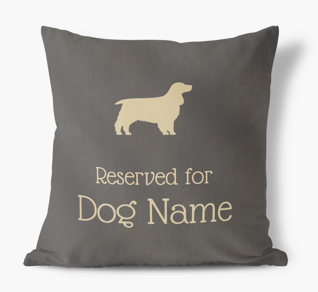 Reserved for {dogsName}: Personalised {breedFullName} Soft Touch Cushion