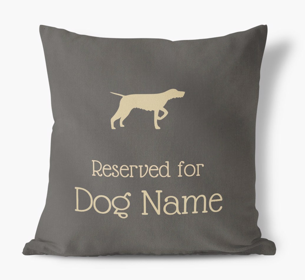 Reserved for {dogsName}: Personalised {breedFullName} Soft Touch Cushion