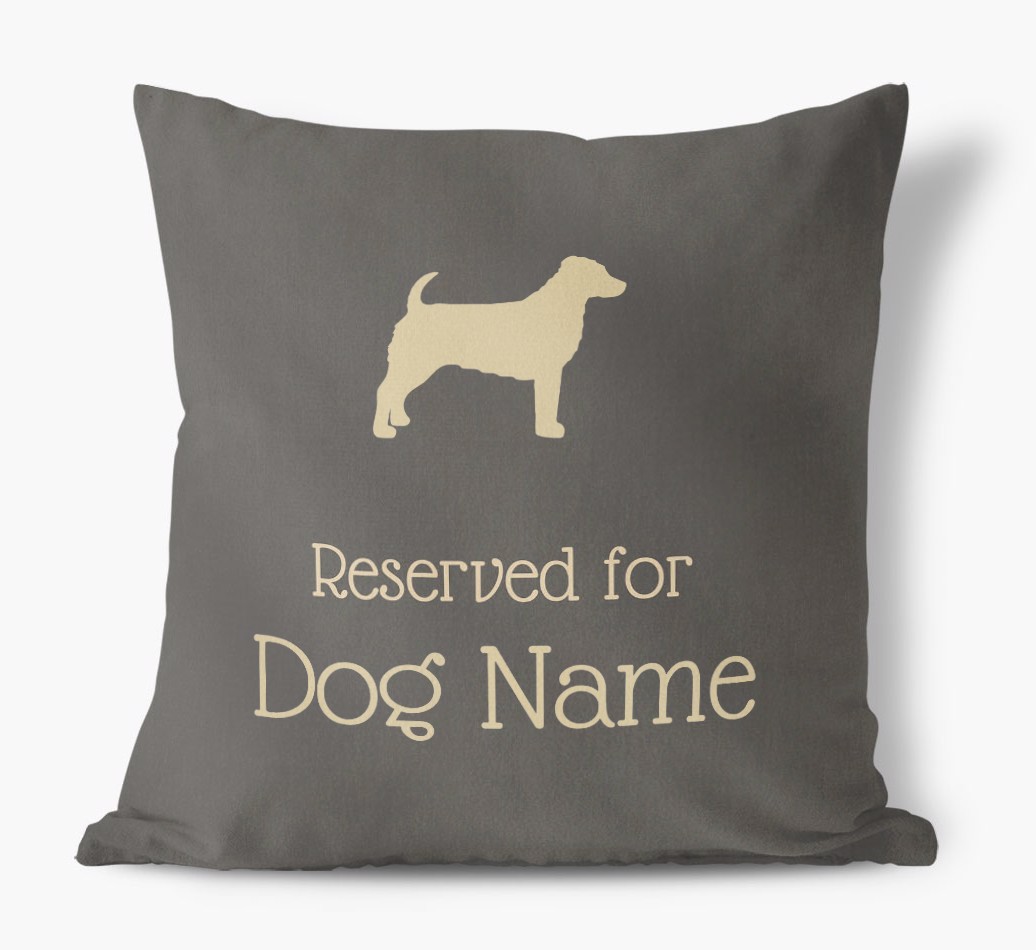 Reserved for {dogsName}: Personalised {breedFullName} Soft Touch Cushion