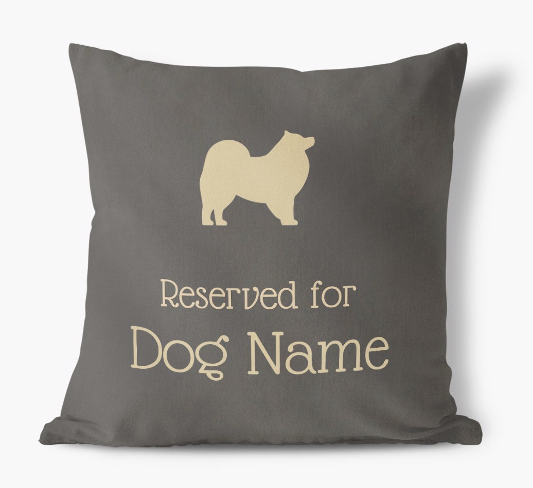 Reserved for {dogsName}: Personalised {breedFullName} Soft Touch Cushion