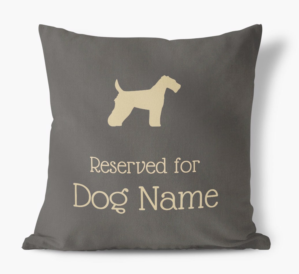 Reserved for {dogsName}: Personalised {breedFullName} Soft Touch Cushion