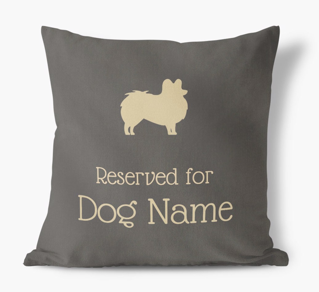 Reserved for {dogsName}: Personalised {breedFullName} Soft Touch Cushion