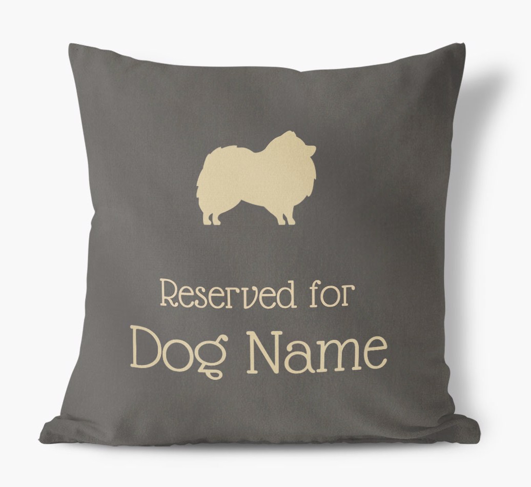 Reserved for {dogsName}: Personalised {breedFullName} Soft Touch Cushion