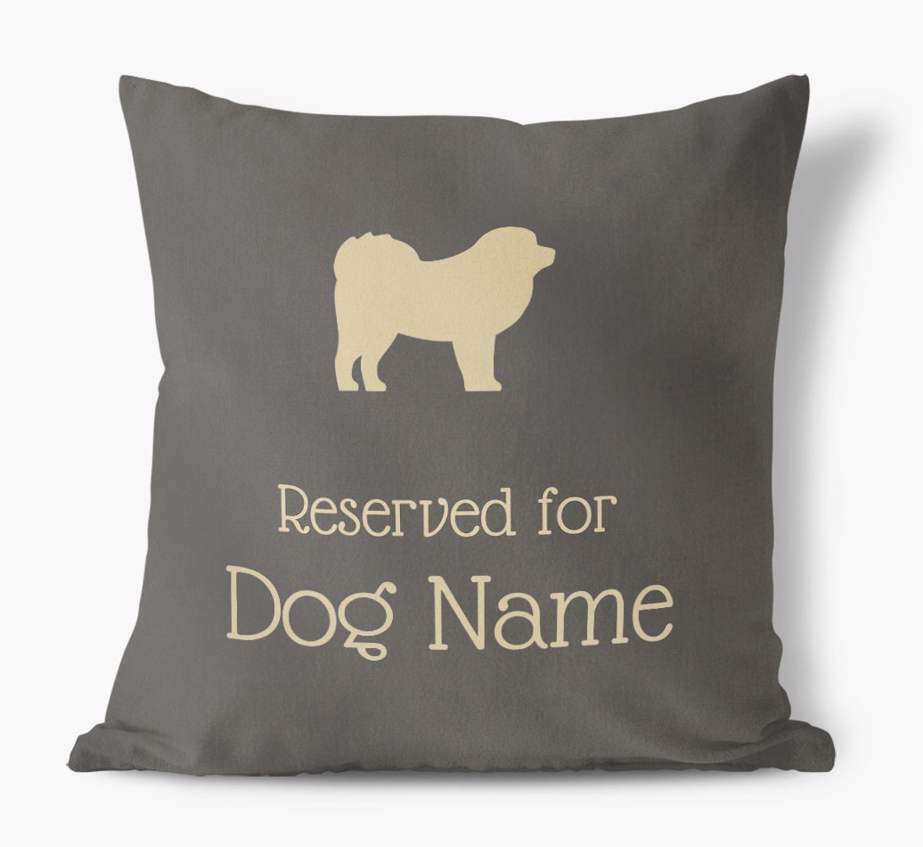 Reserved for {dogsName}: Personalised {breedFullName} Soft Touch Cushion