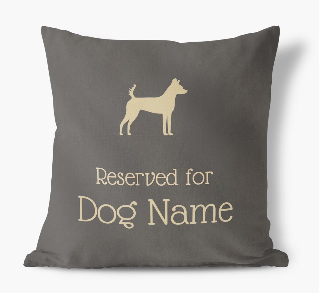 Reserved for {dogsName}: Personalised {breedFullName} Soft Touch Cushion