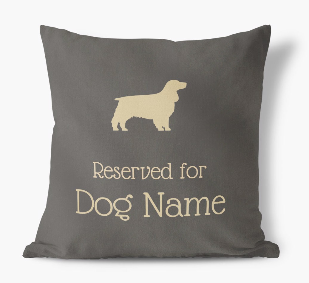 Reserved for {dogsName}: Personalised {breedFullName} Soft Touch Cushion