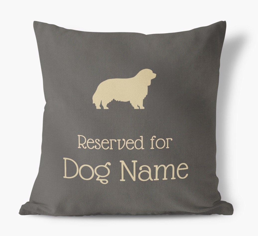 Reserved for {dogsName}: Personalised {breedFullName} Soft Touch Cushion