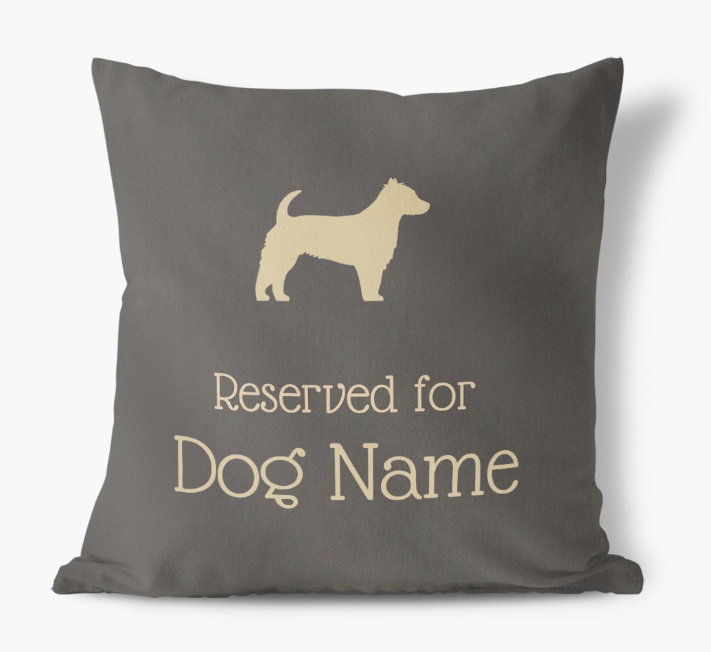 Reserved for {dogsName}: Personalised {breedFullName} Soft Touch Cushion